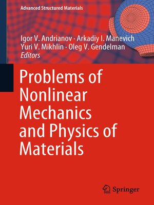 cover image of Problems of Nonlinear Mechanics and Physics of Materials